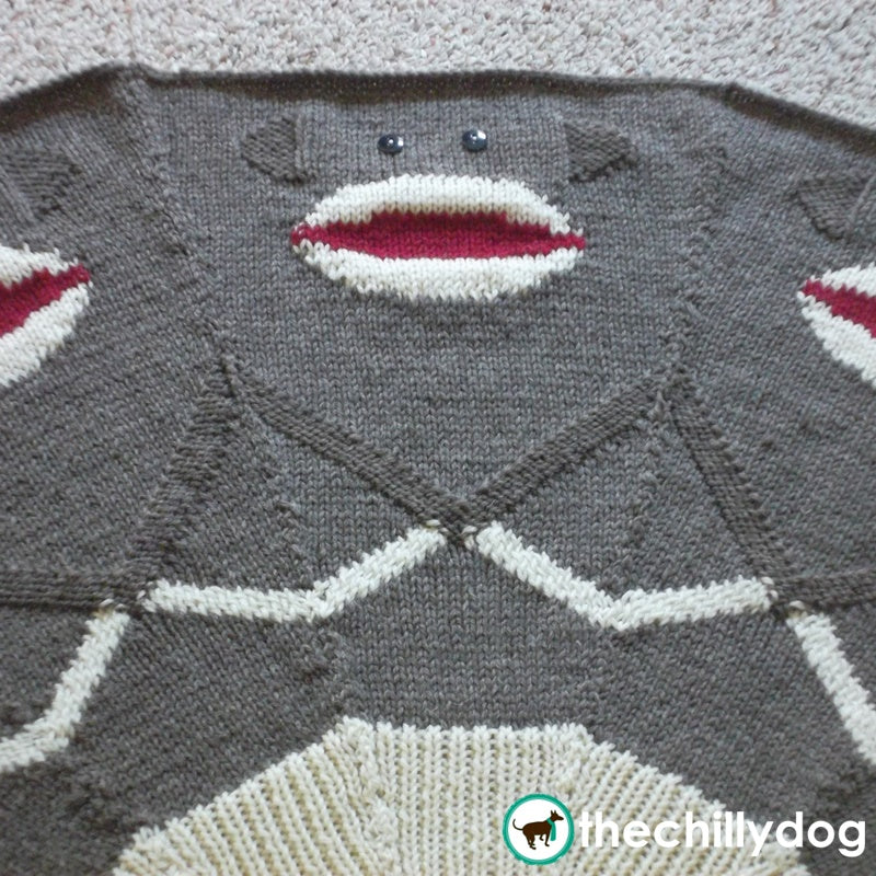 Sock monkey blanket online crochet pattern