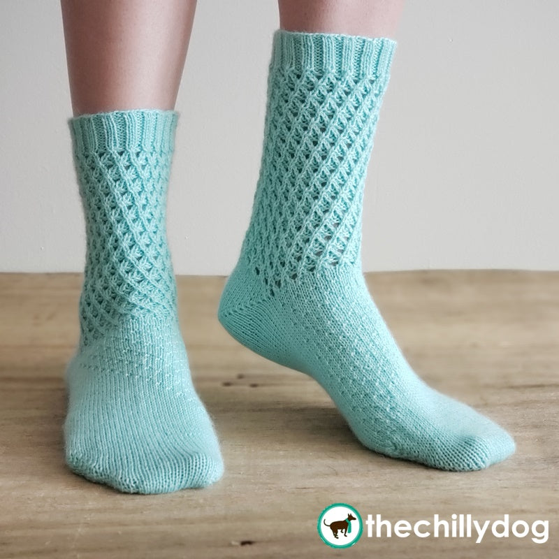 Waffle Cookie Socks: Knitting Pattern PDF– The Chilly Dog