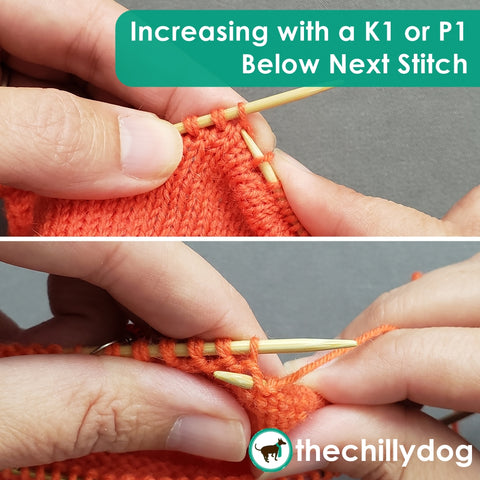 Ready, Set, Go Socks (Toe-Up) - Increasing with a k1 or p1 Below the next Stitch