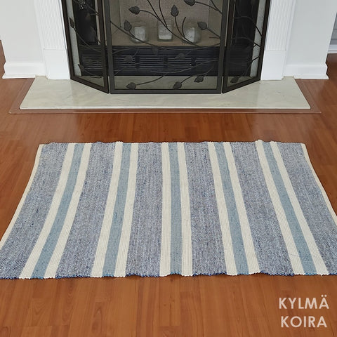 Lakehouse 2 - Handwoven Rag Rug (32 x 48 inches)