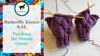 Butterfly Kisses Ear Warmer + Mitts: Knitting Pattern PDF
