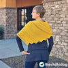 6 Layer Delight Shawl: Knitting Pattern - Generously sized, triangular shawl with simple ridges and lace and multiple styling options