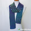 Burst Into Bloom Scarf : Double knit, reversible scarf with alternating snowflake and flower motifs