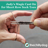 Free Climber Socks Video Tutorial: Learn Judy's Magic Cast On for Short Row Sock Toes