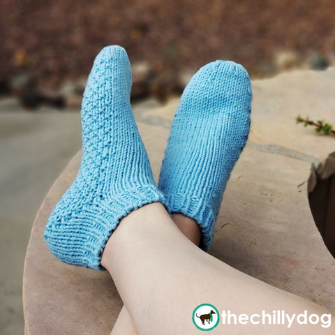 Best Worsted Socks Top Down - Bluebell