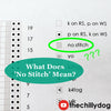 Secret Admirer Socks Video Tutorial: What 'No Stitch' on a knitting stitch chart means