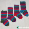 Simply Striped Christmas Stockings - Striped and felted Christmas stocking knitting pattern