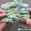 Toe up sock knitting pattern: Stitch by stitch hem with picot edge